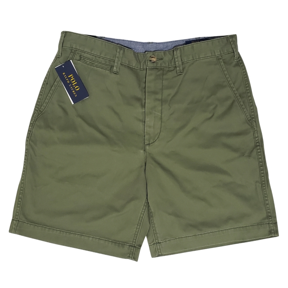 Polo Ralph Lauren Men 8" Shorts 31 Olive Green Relaxed Fit Logo NWT